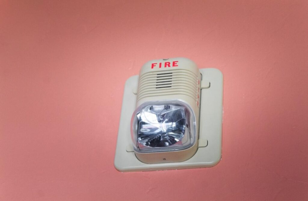 Do I Really Need a Fire Safety Risk Assessment? 4 A fire alarm sounder with a warning light