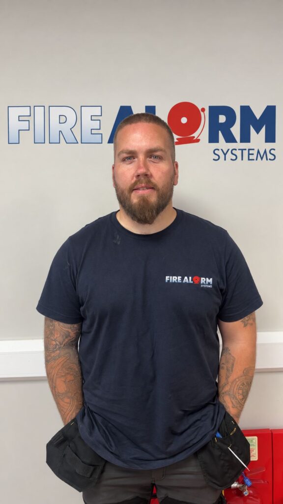 Niall Smith, member of the Fire Alarm Systems team